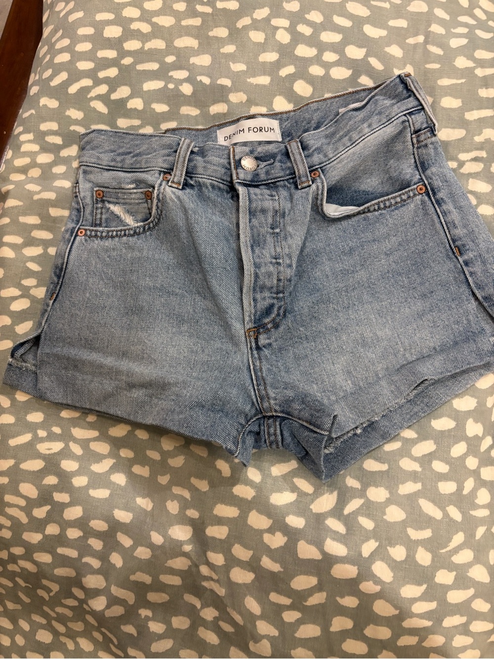 Denim Forum Light Blue Denim Shorts